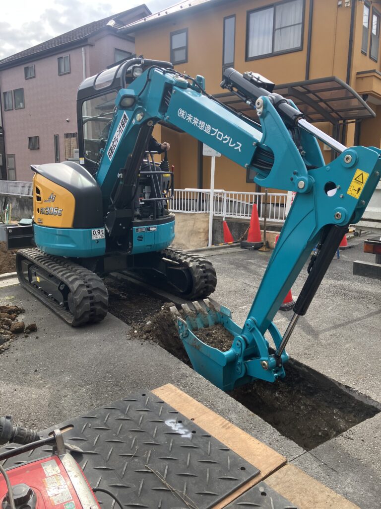 新築給排水引き込み工事